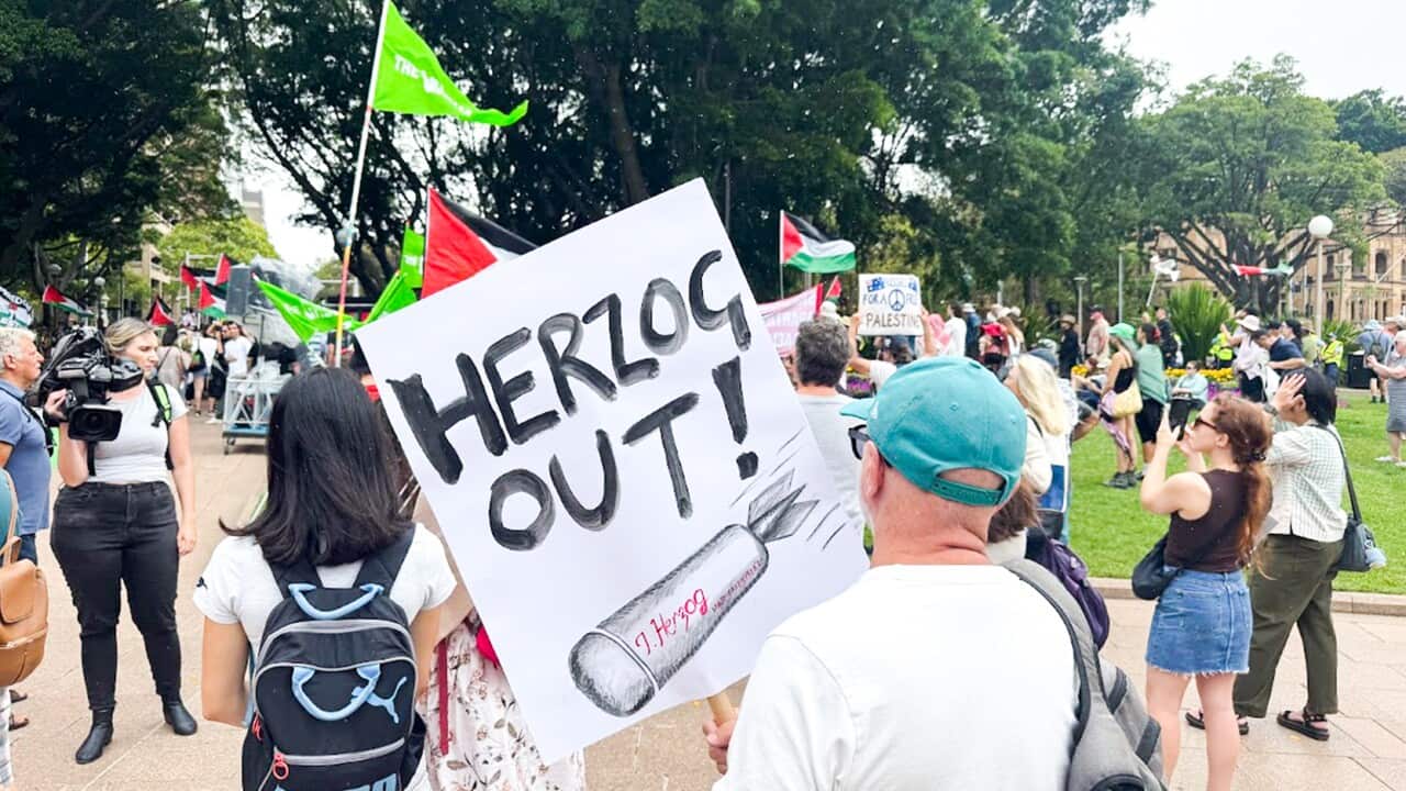 Protests have been scheduled across Australia in anticipation of Israeli President Isaac Herzog's visit