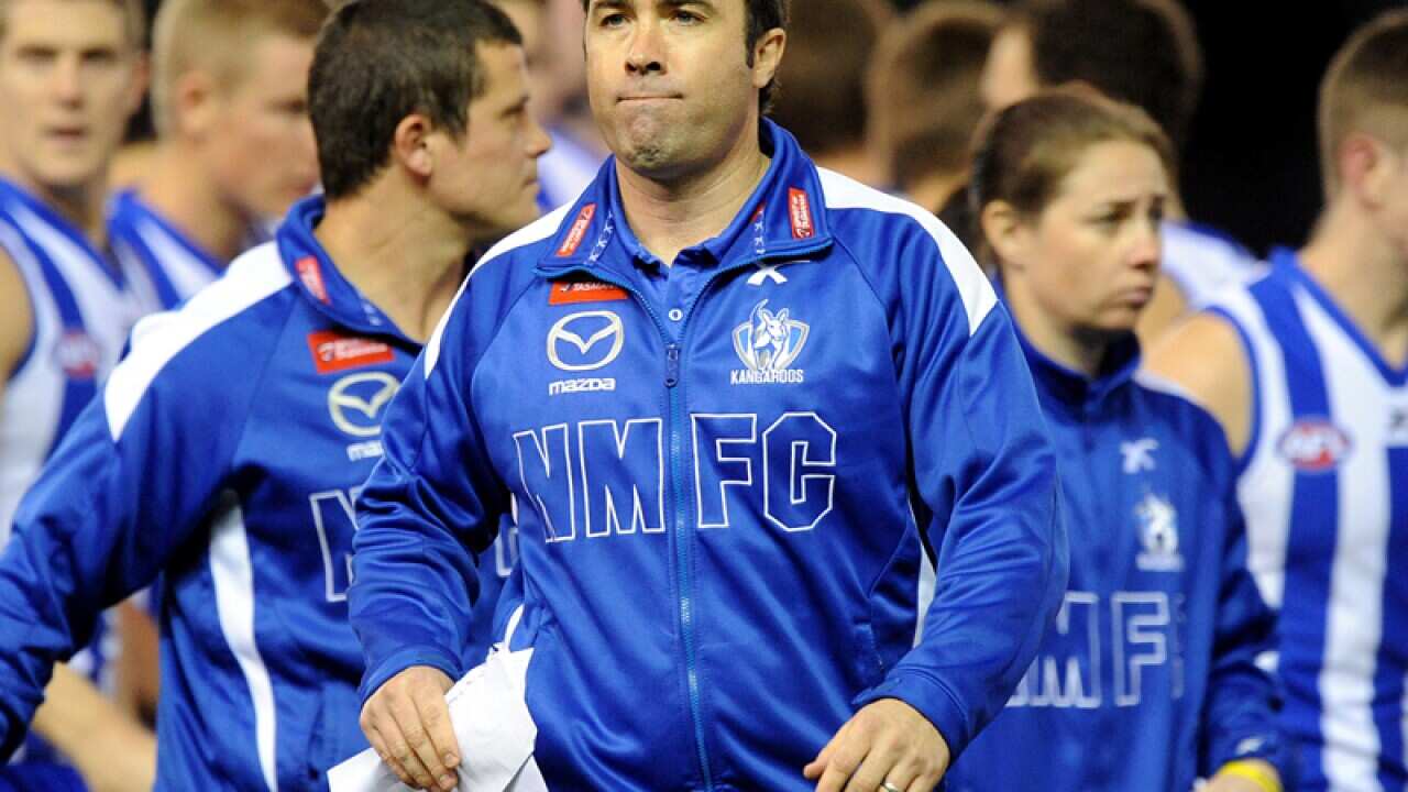 North Melbourne AFL coach Brad Scott