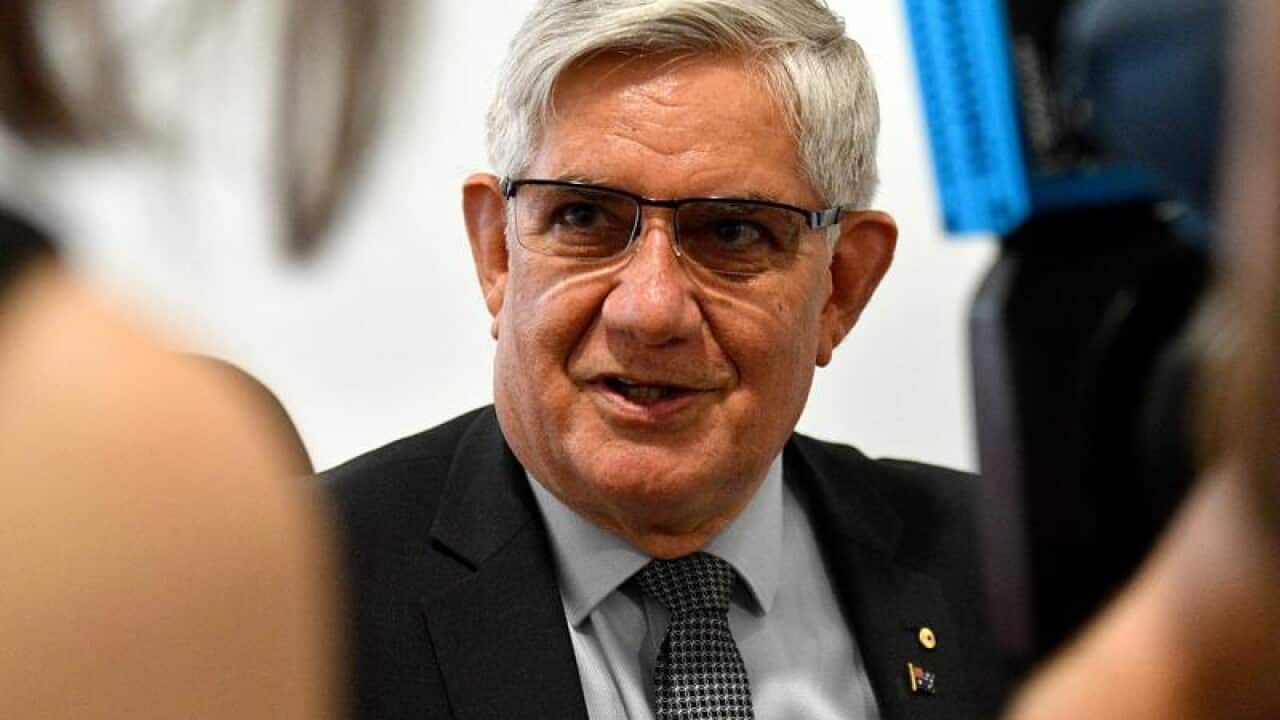 Ken Wyatt in the press gallery