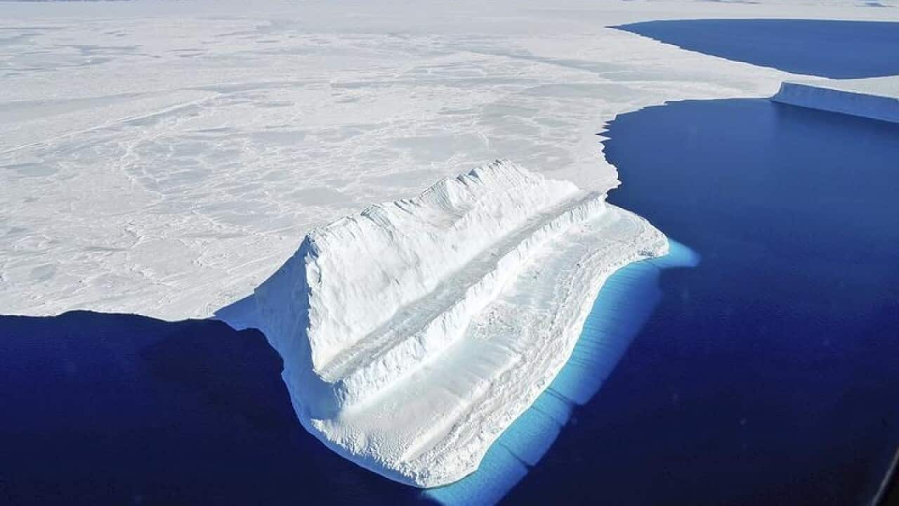 Shrinking ice in Antarctica