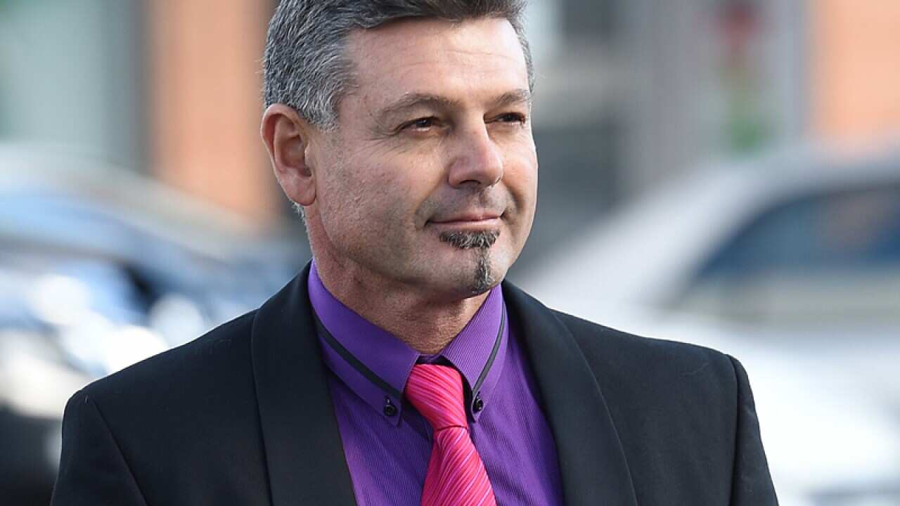 Michael Diamond arrives at the Raymond Terrace local court