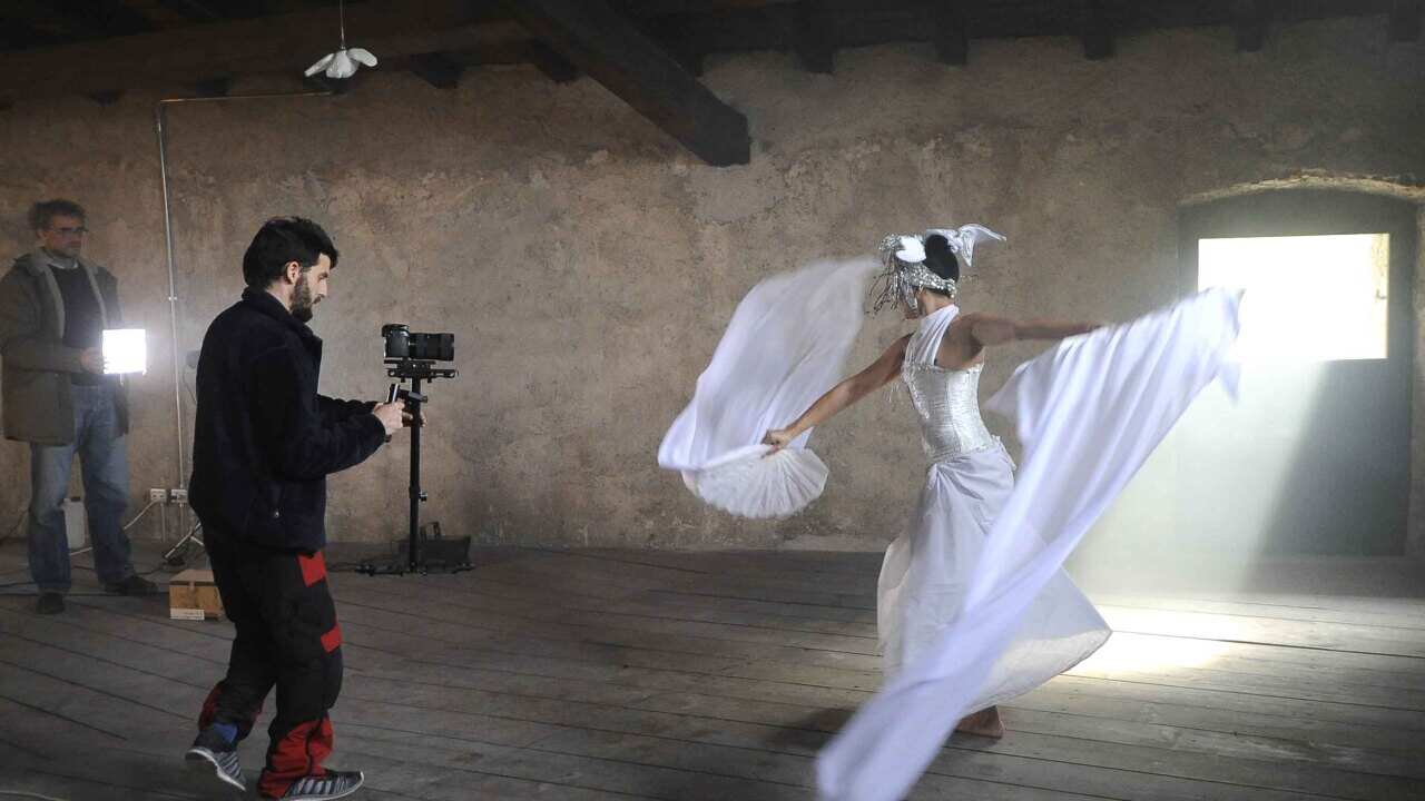 Shooting Video Promo Bruce, Castel Pietra