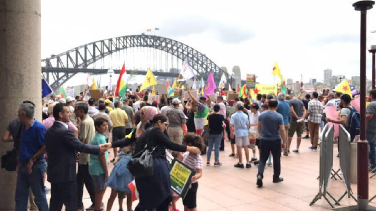 Sydney Kurd Protest for Afrîn 