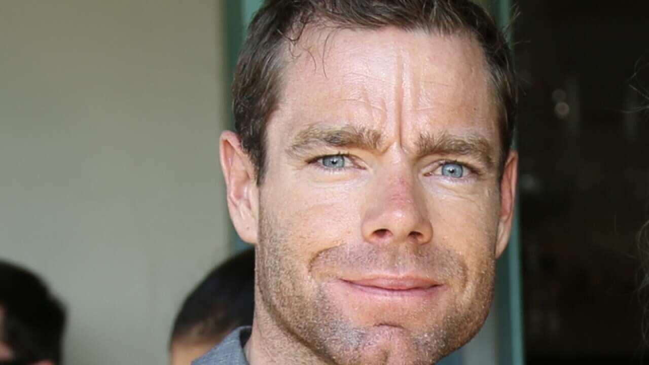 Cadel Evans at an event in Sydney