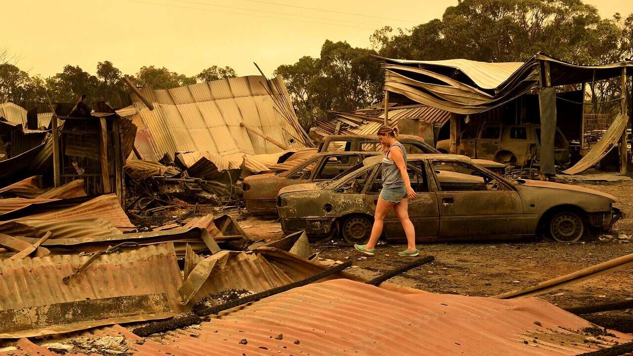 A burnt out property in Tingha.