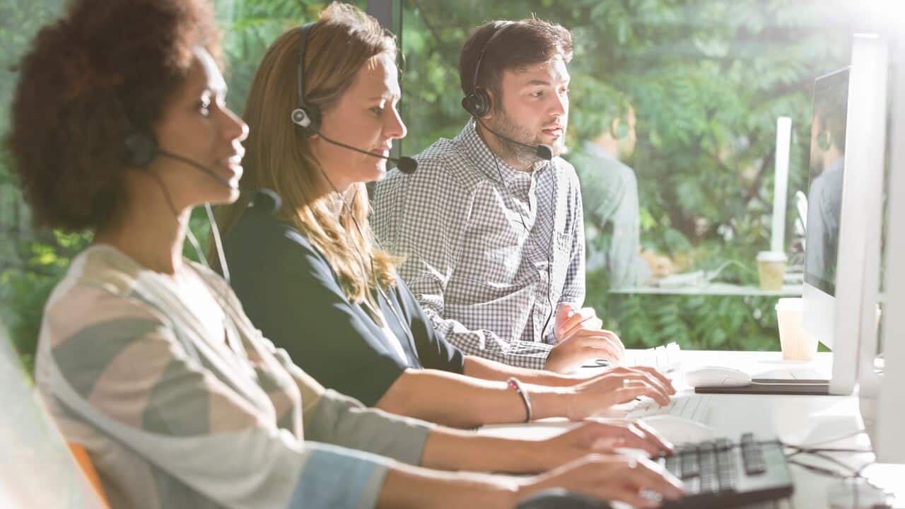 A typical call centre