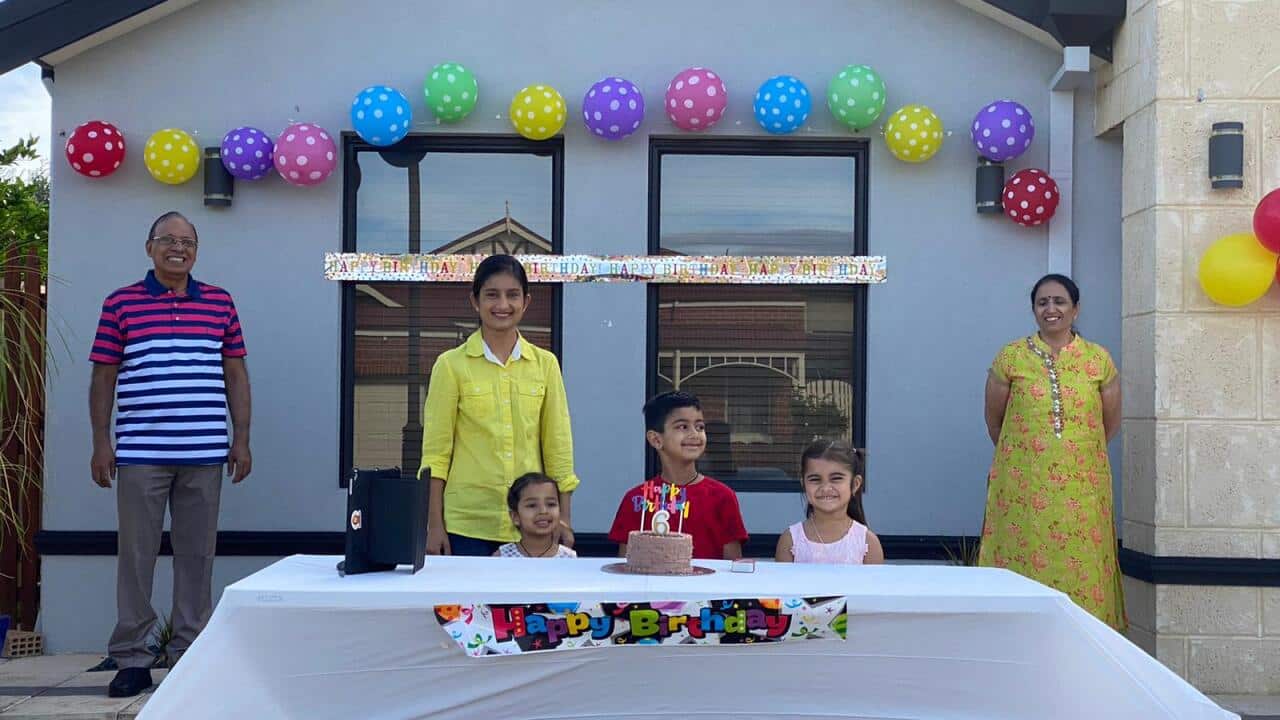 Drive through birthday party celebration
