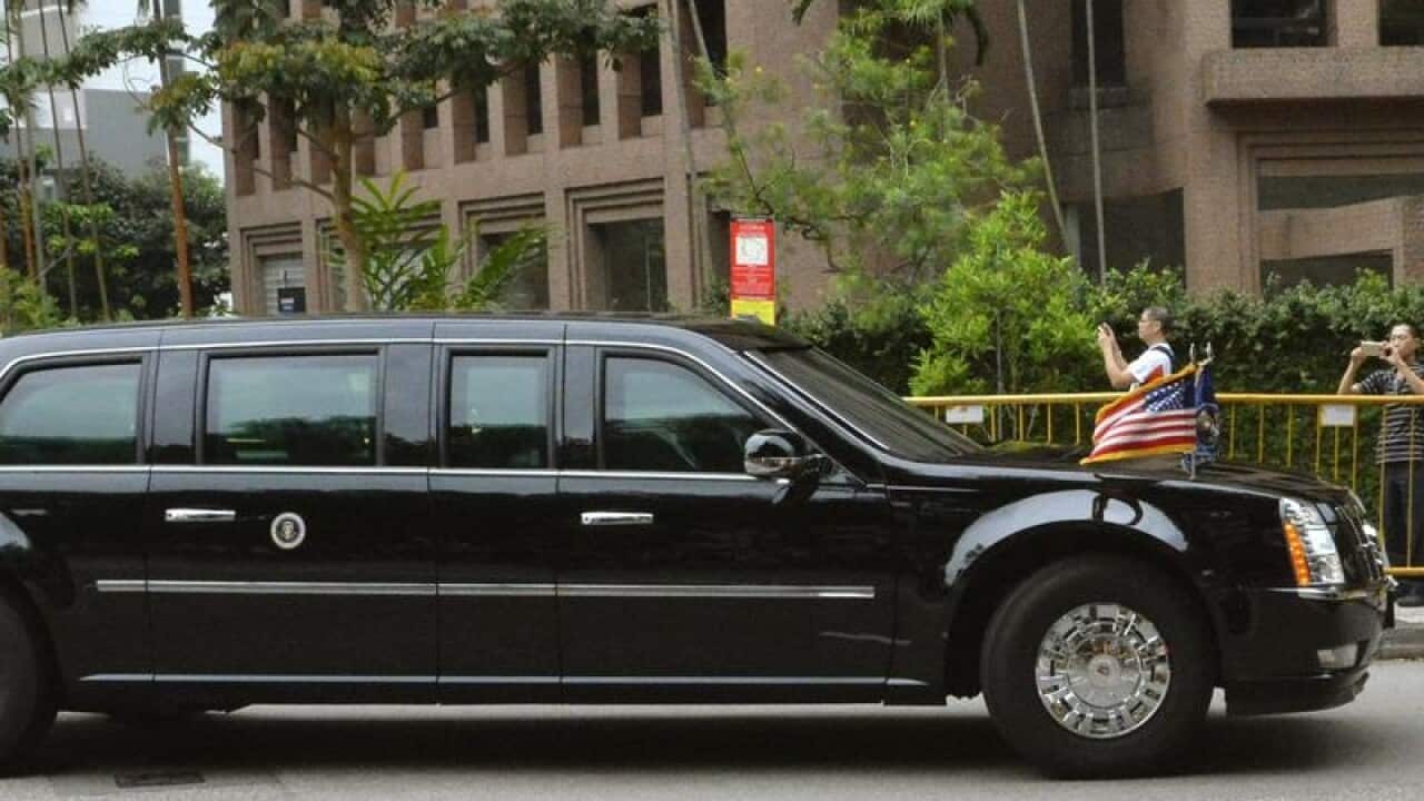 Donald TRump's presidential car