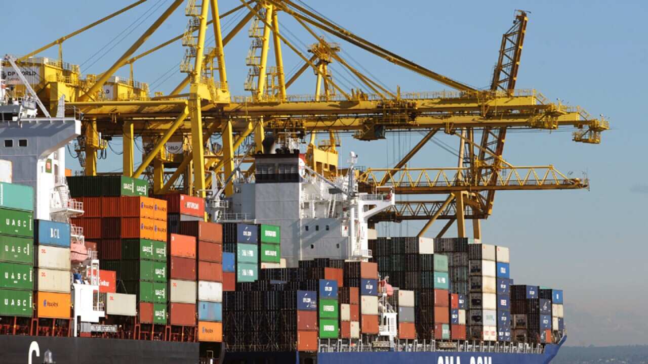 The Port Botany shipping terminal in Sydney