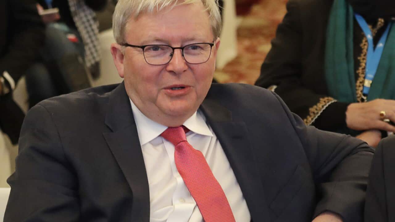 former Australian prime minister Kevin Rudd