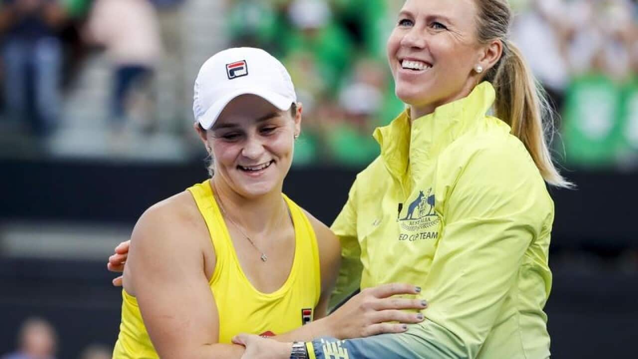 Ashleigh Barty and Alicia Molik