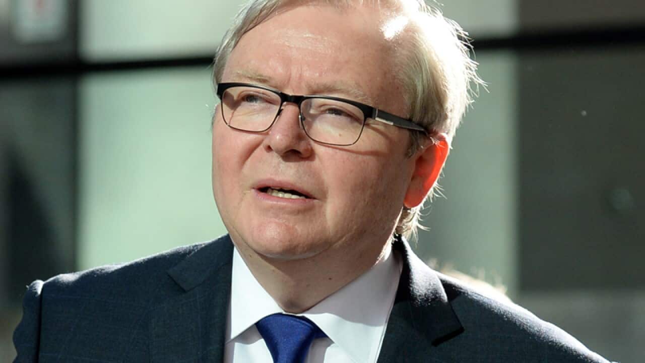 Former prime minister Kevin Rudd
