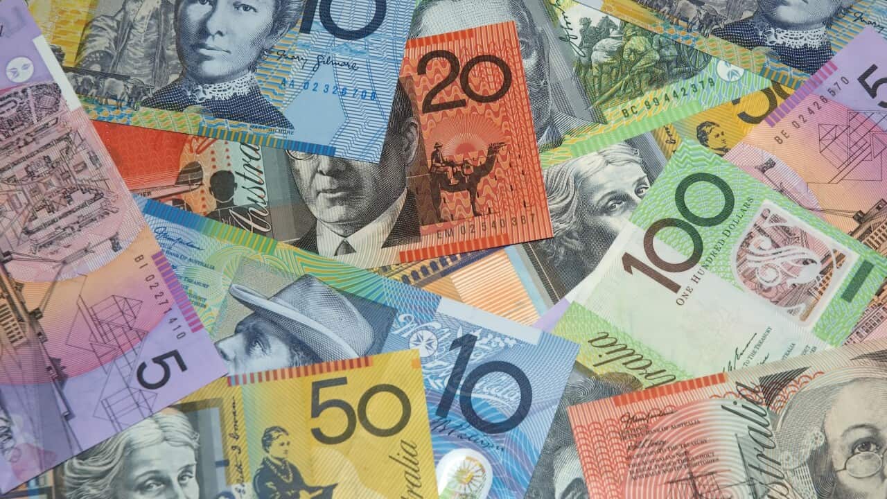 Different amounts of Australian currency