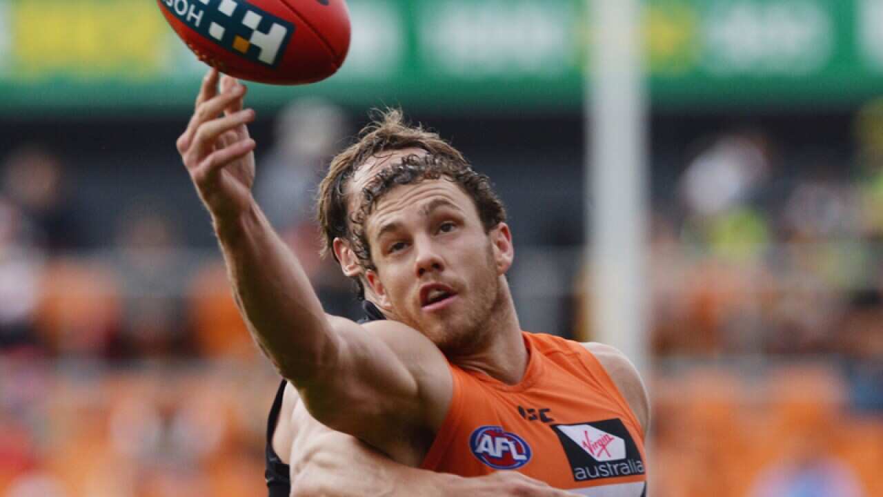 Greater Western Sydney ruckmen Shane Mumford