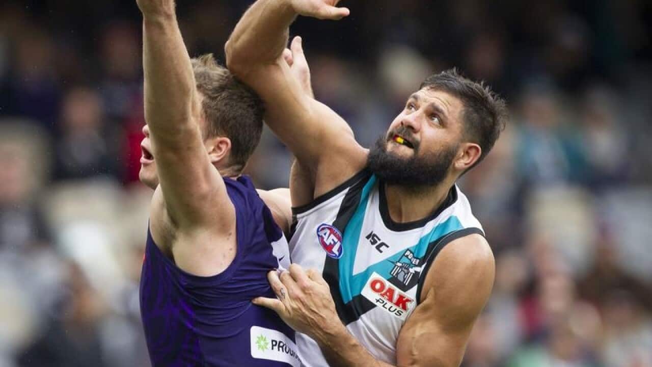 File image of Paddy Ryder of Port Adelaide in action.