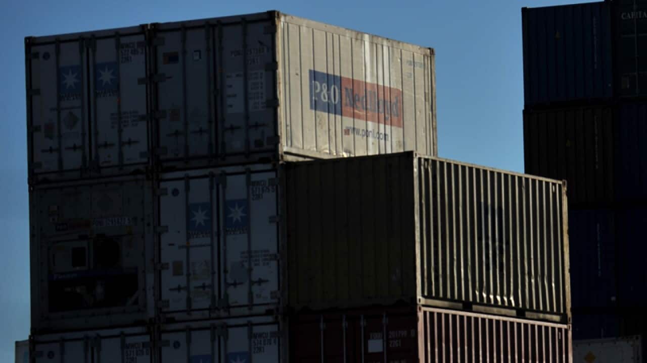 File photo of containers at an Asciano port