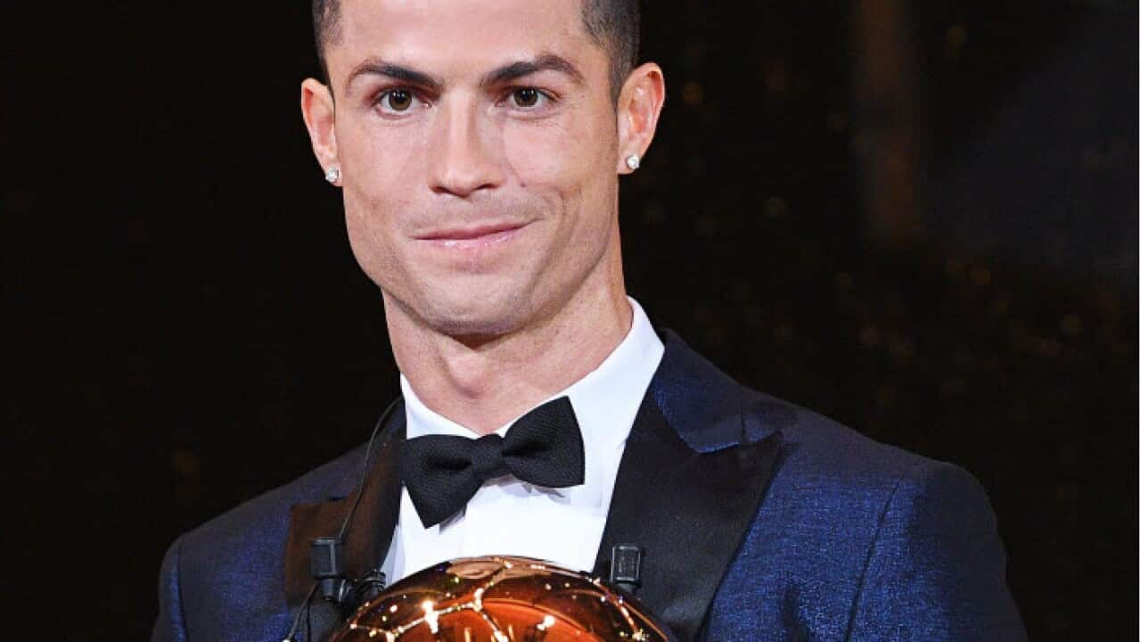Christiano Ronaldo wins the Ballon D'Or award