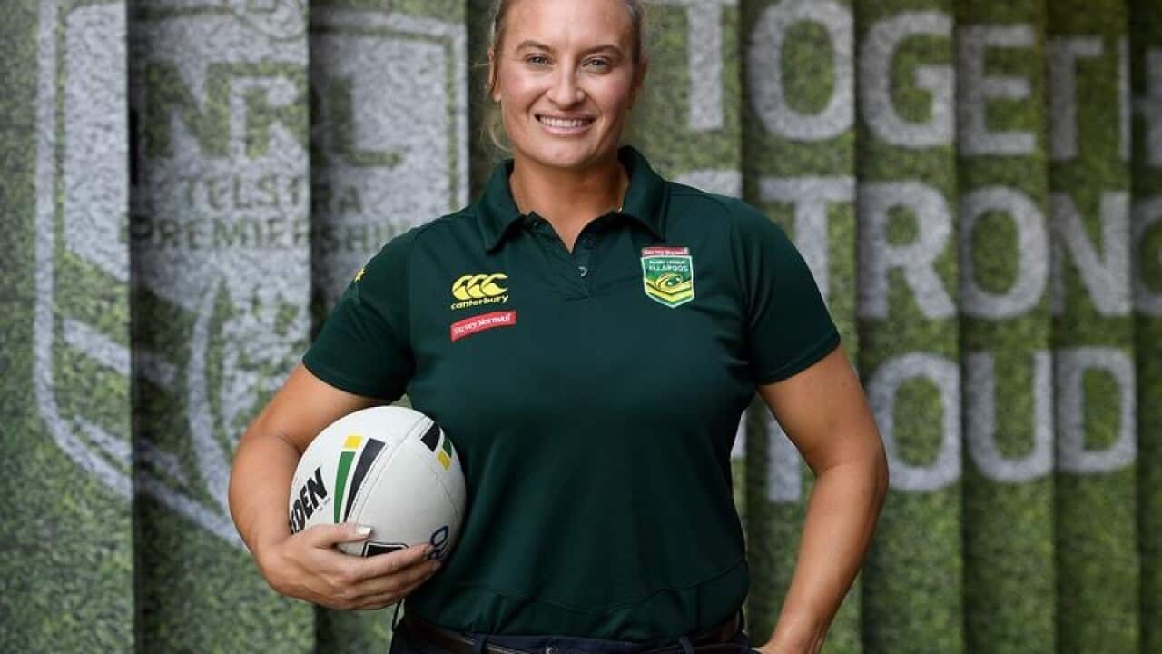 Australian Jillaroos rugby league player Ruan Sims.