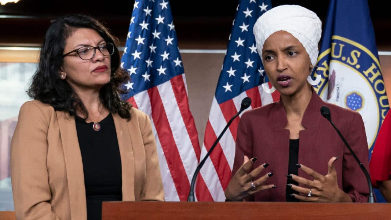 Congresswomen Rashida Tlaib and Ilhan Omar (AAP)
