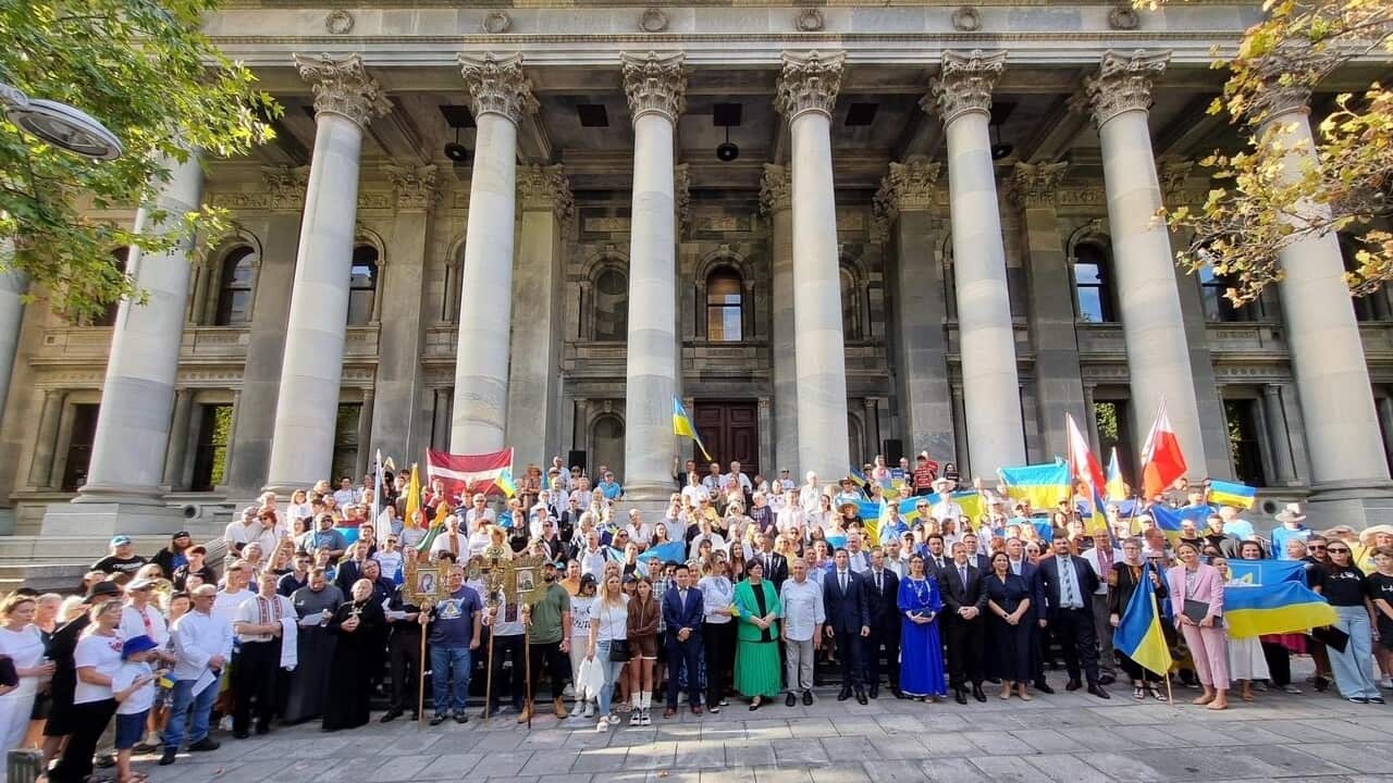 Ukrainians  and Australians in South Australia marks two years since this ongoing war erupted into a full-scale aggressive invasion.jpg.
