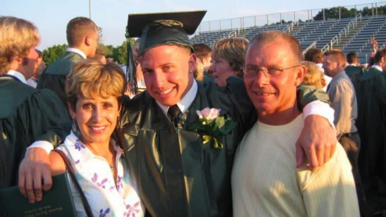 Student with his parents, parent visa