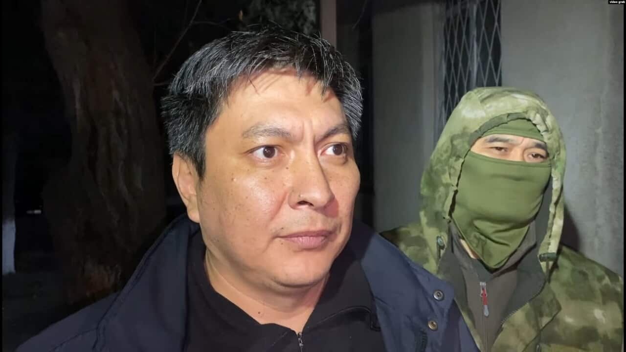 Bolot Temirov is taken into custody.