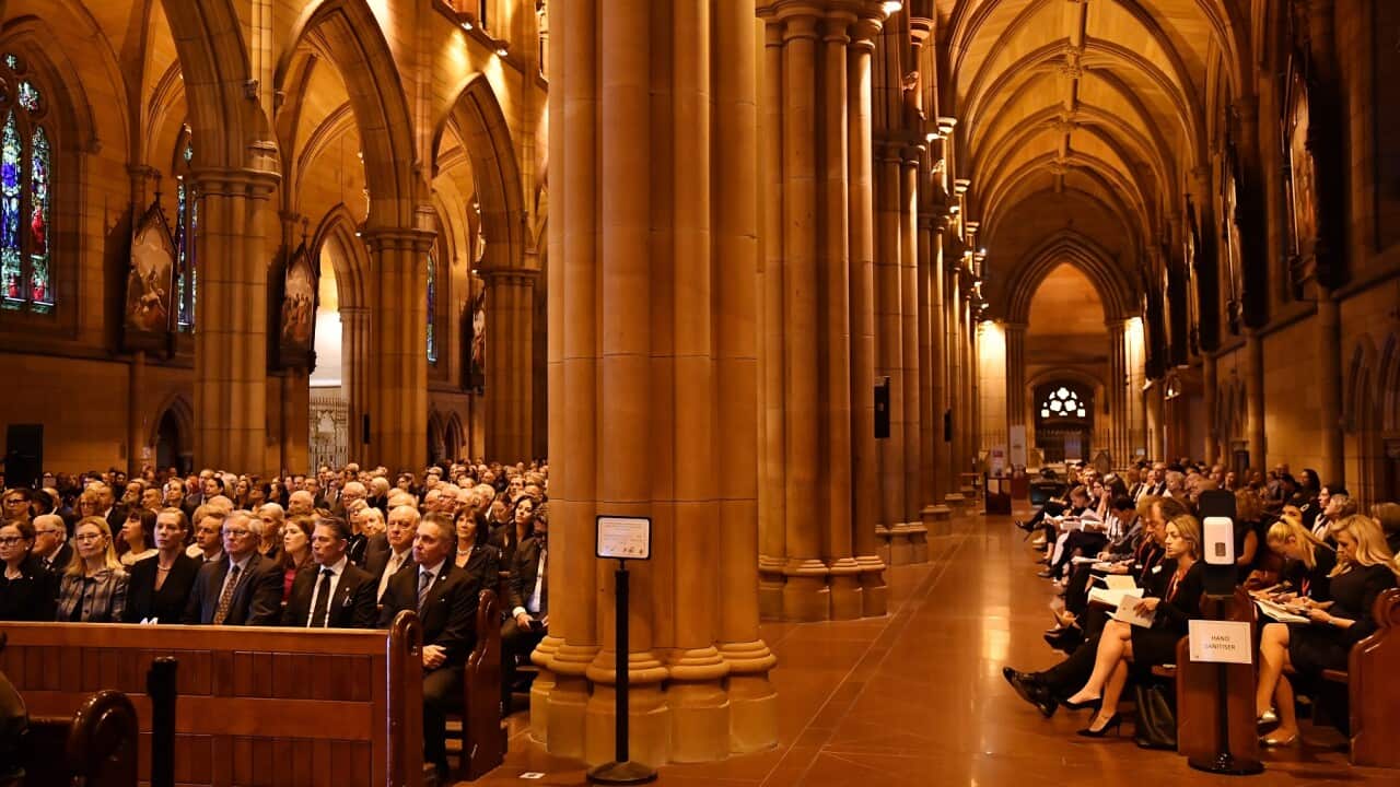 The State Funeral for Carla Zampatti at St Mary's Cathedral in Sydney