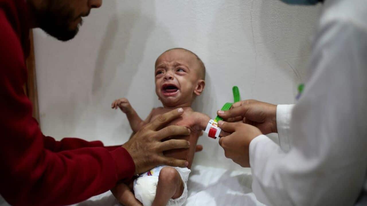 People afraid of infant death in Eastern Ghouta.