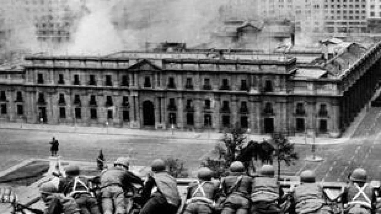 Chile’s presidential palace, La Moneda, is bombarded in September 1973