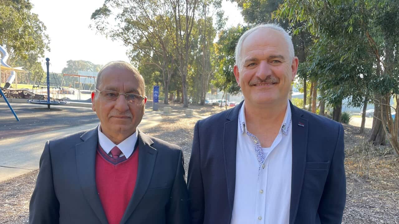 Layth Meghaizel (L) and Dhafer Shano