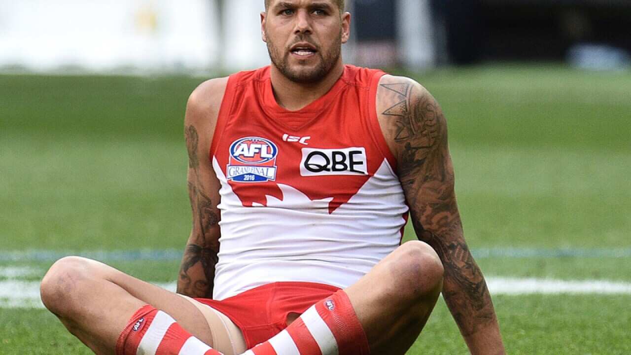 Lance Franklin of the Swans