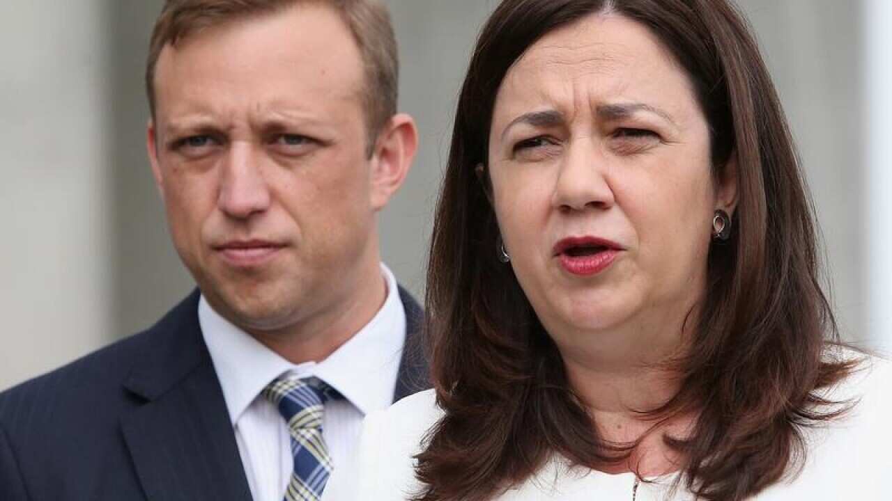Queensland Premier Annastacia Palaszczuk and Steven Miles.