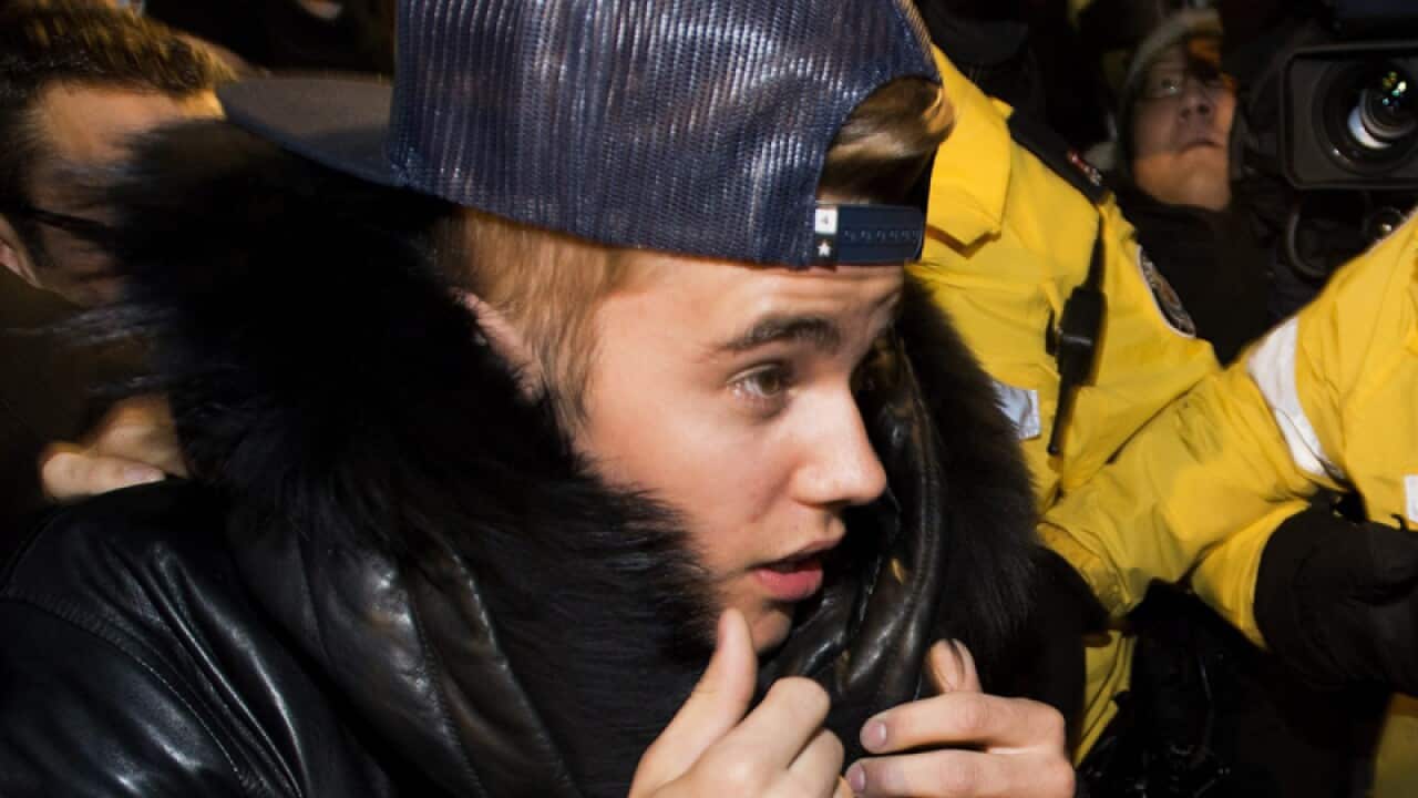 Canadian pop star Justin Bieber