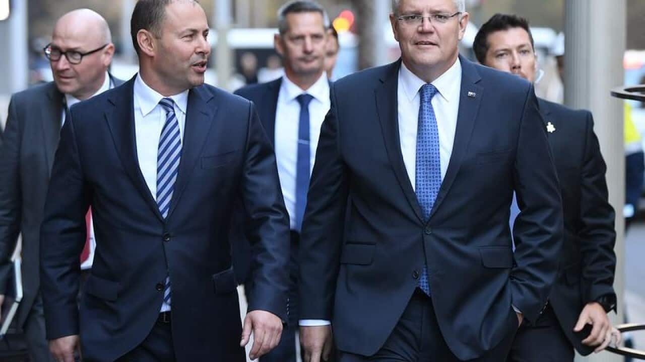 Prime Minister Scott Morrison and Treasurer Josh Frydenberg