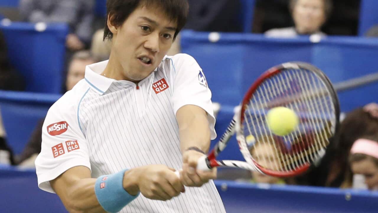 Kei Nishikori, of Japan