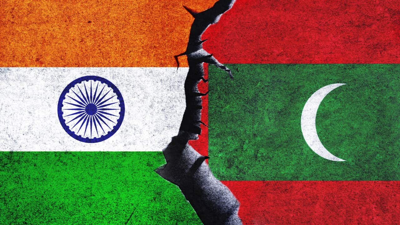 India and Maldives flag together. India Maldives conflict