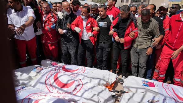 Outrage over report into deaths of aid workers in Gaza image