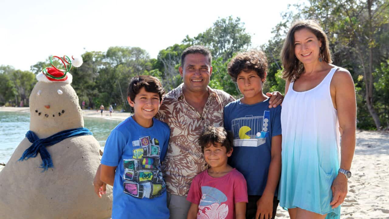 Peter Kuruvita and family