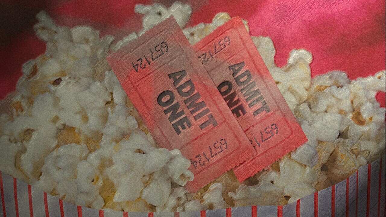 Popcorn and tickets