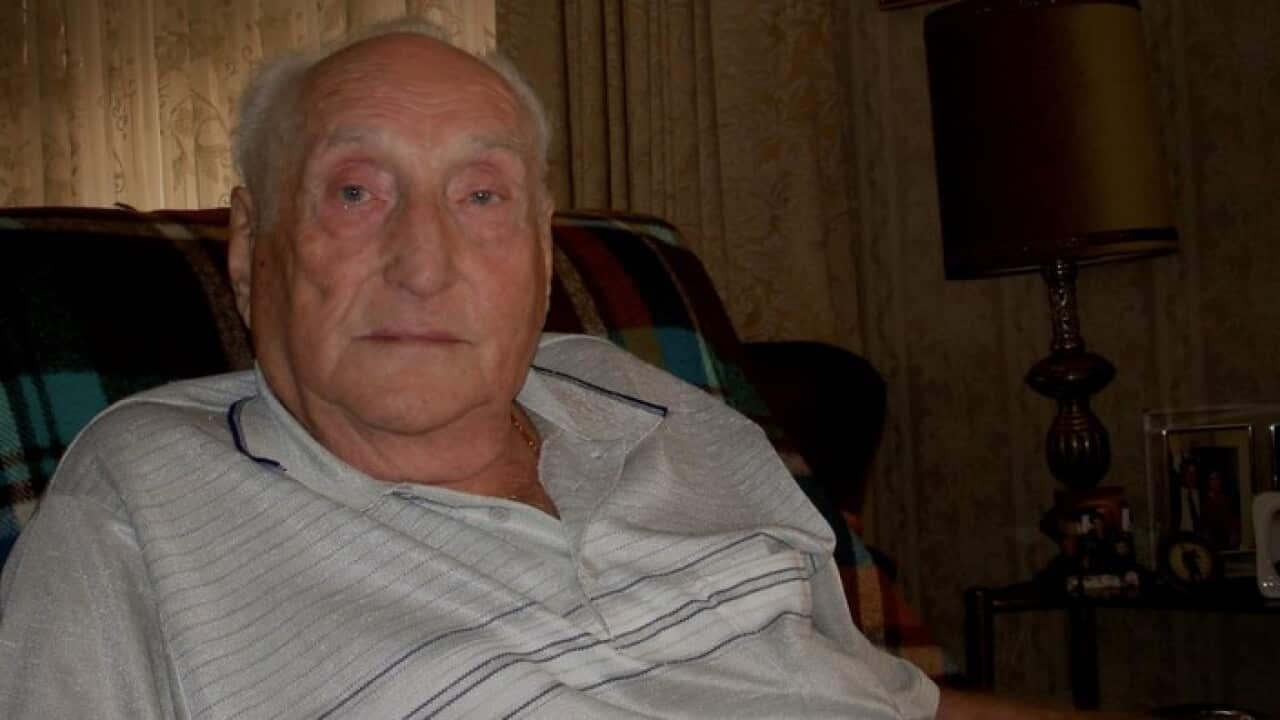 Lev Aronstam in his house in Caulfield in 2010