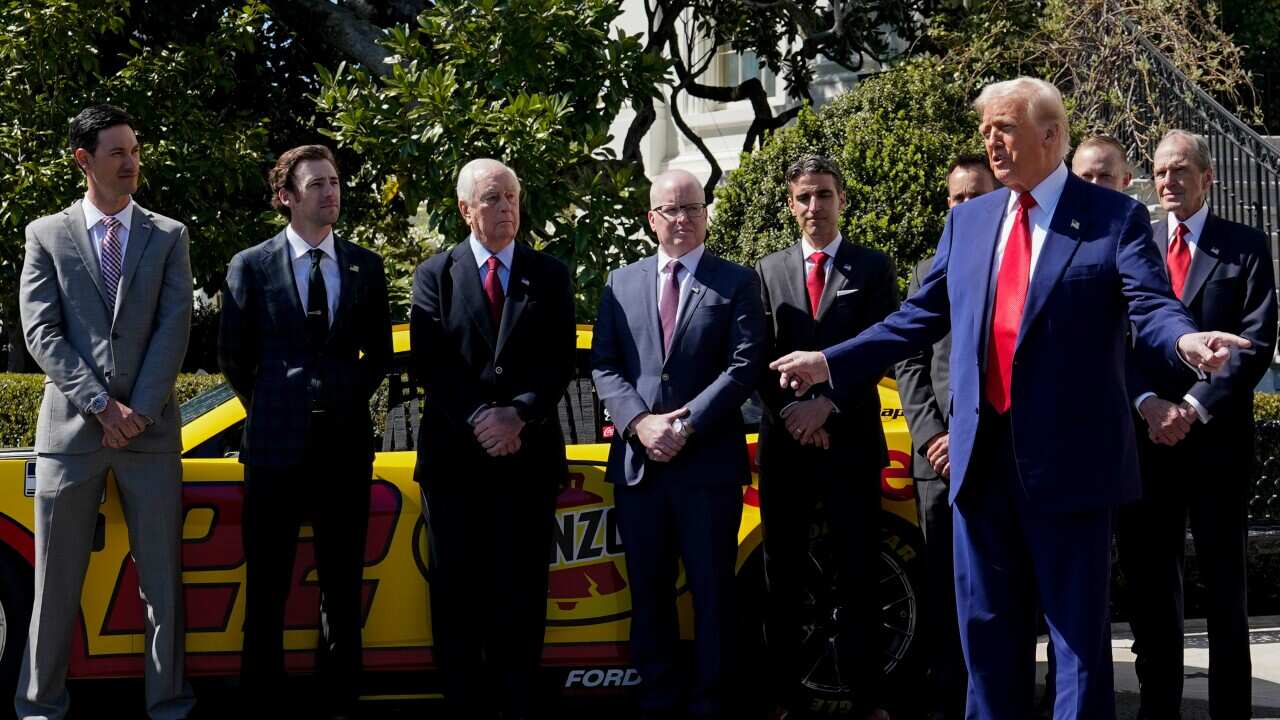 President Trump Greets Racing Champions At White House