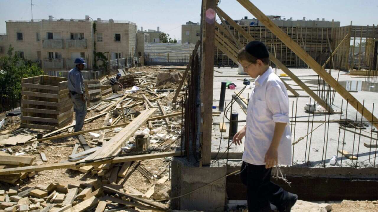A building site in the Jewish settlement of Ramt Shlomo