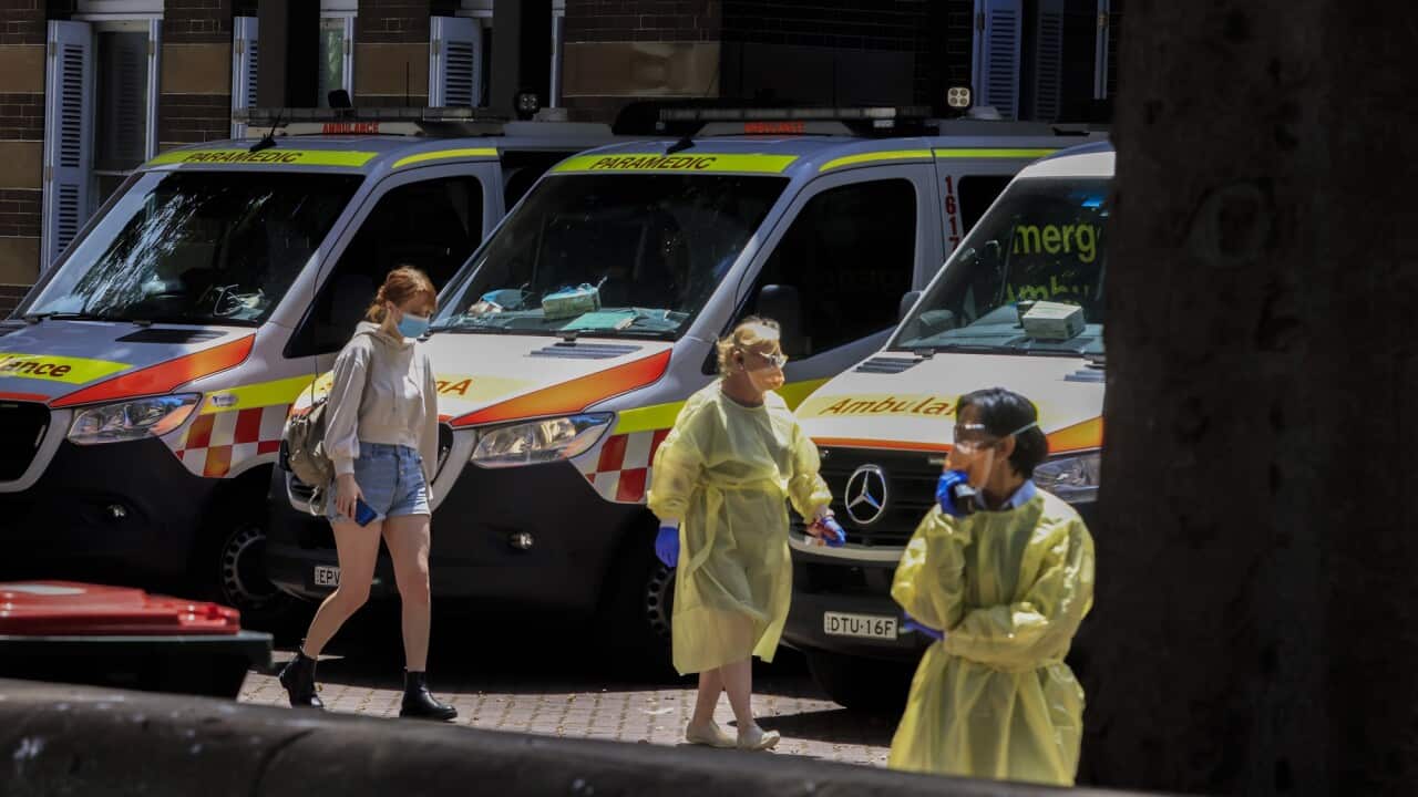 A general view of the emergency entrance of Royal Prince Alfred Hospital.
