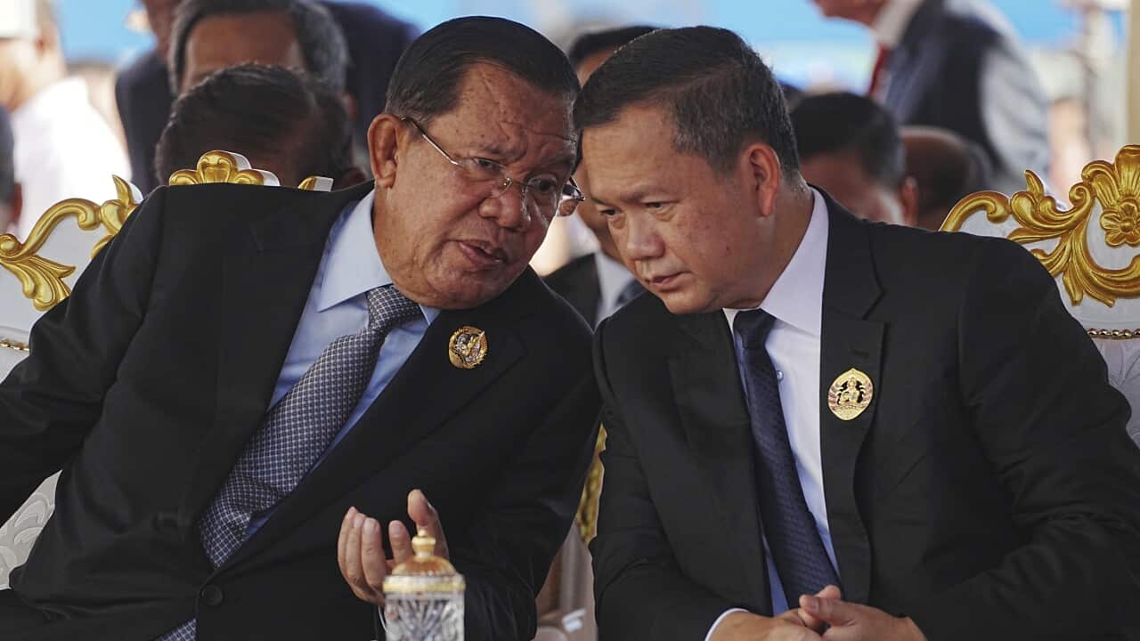 Hun Sen and Hun Manet