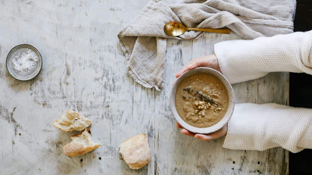 Roasted chestnut and fennel soup