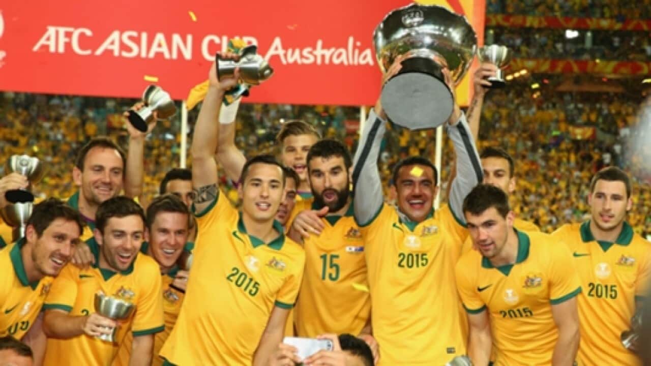 Die Socceroos bei ihrem Triumph im Jahr 2015