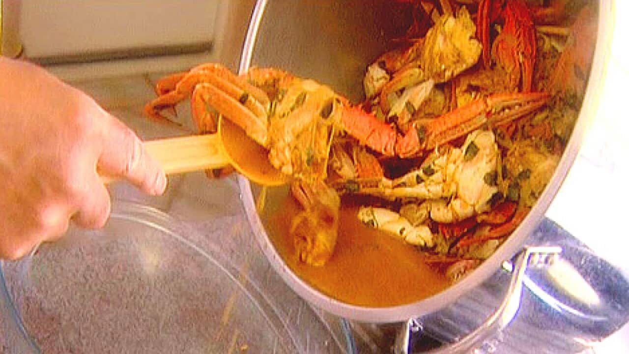 Sri Lankan crab curry