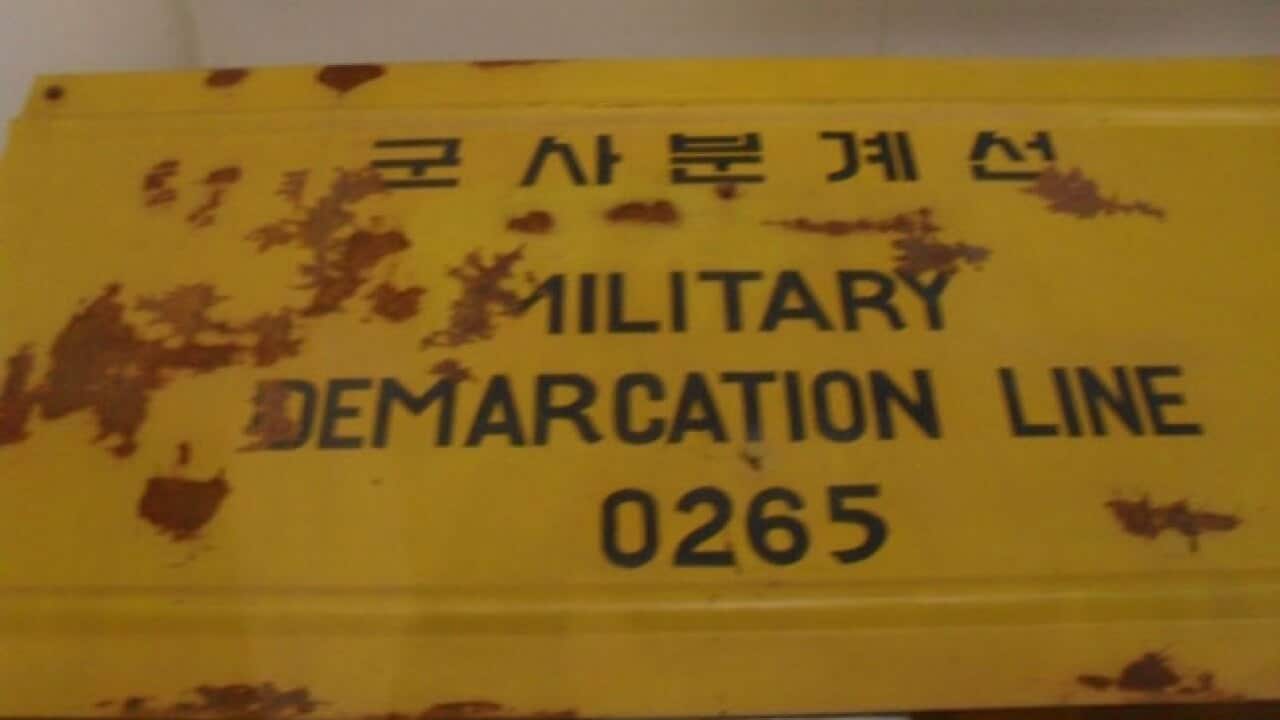 Korea38thParallelSign_KoreanWarMemorialMuseum_20130725_NCanning_1335899084