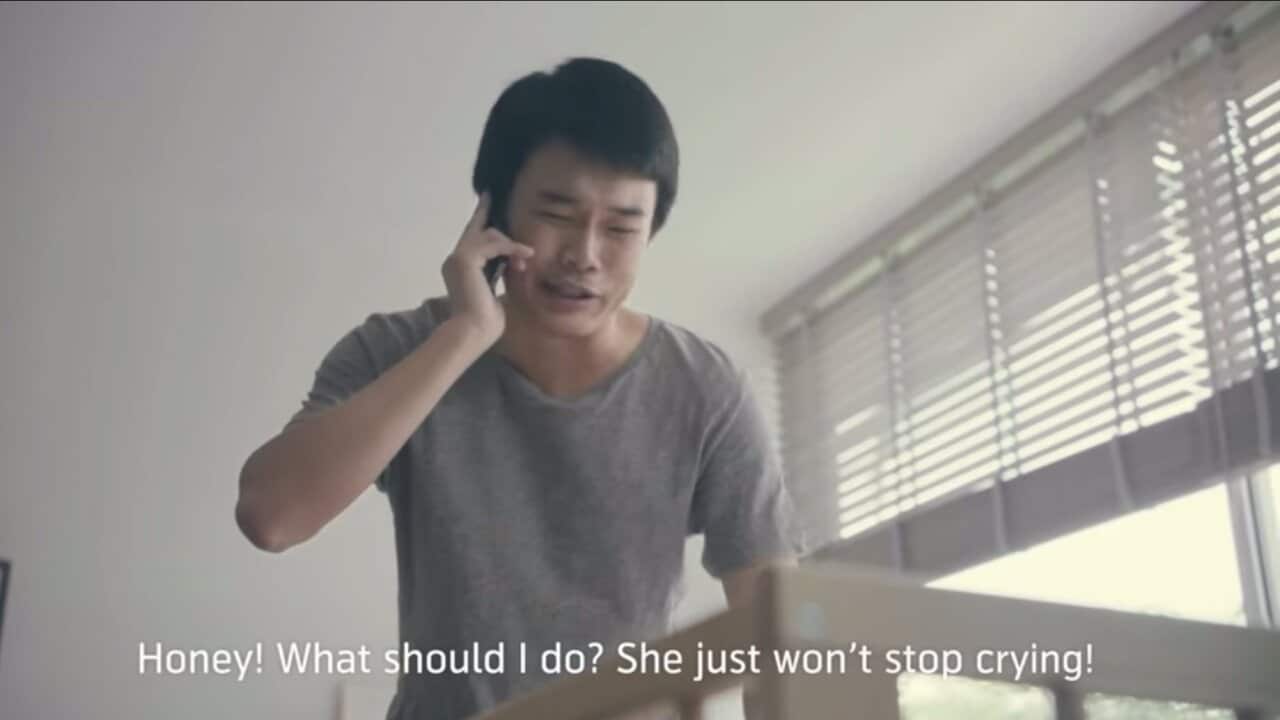 DTAC Dad crying baby