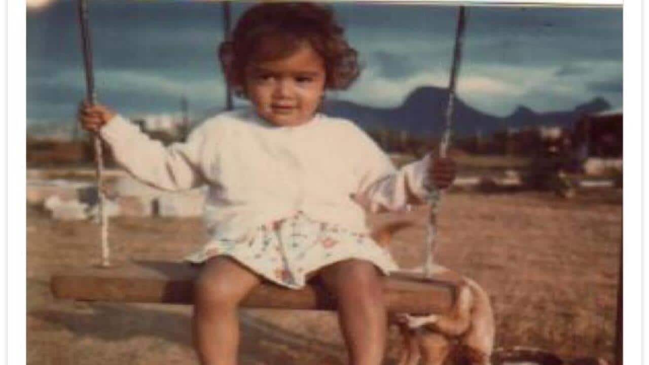 Veronique before the abuse, at the age of four